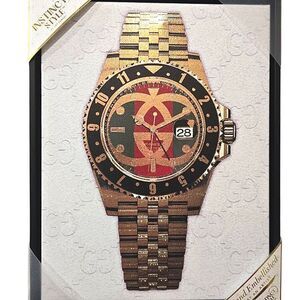Instinct‎ Style Gucci Time Piece Framed Canvas Wall Decor